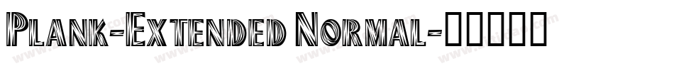 Plank-Extended Normal字体转换